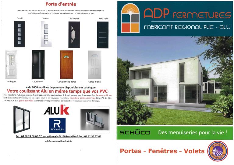 Porte d'entrée + coulissant